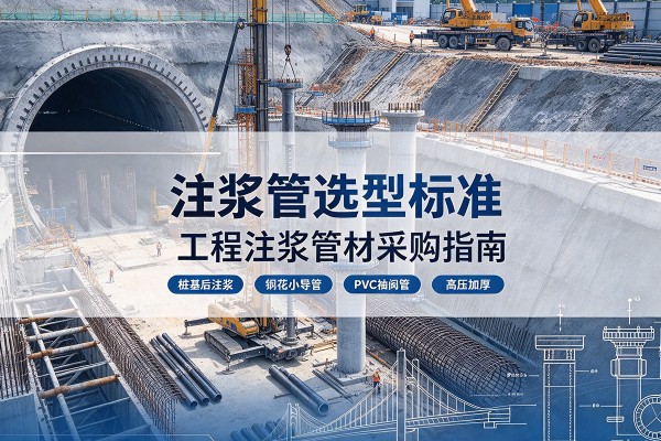 壶关注浆管选型标准